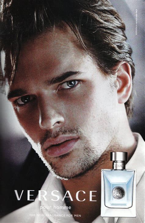 versace versus perfume advertisement male|blonde model in versace commercial.